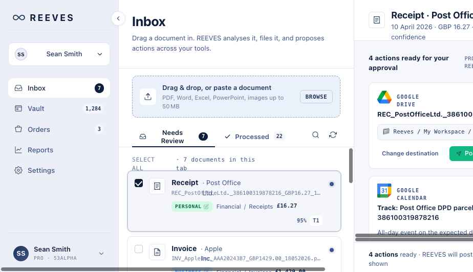 REEVES Inbox