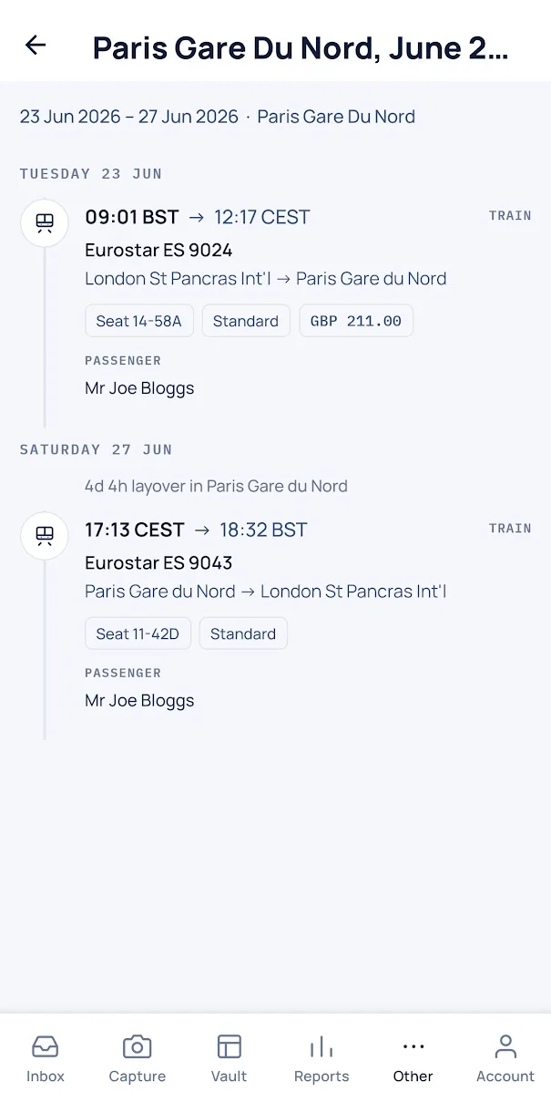 REEVES mobile Trip