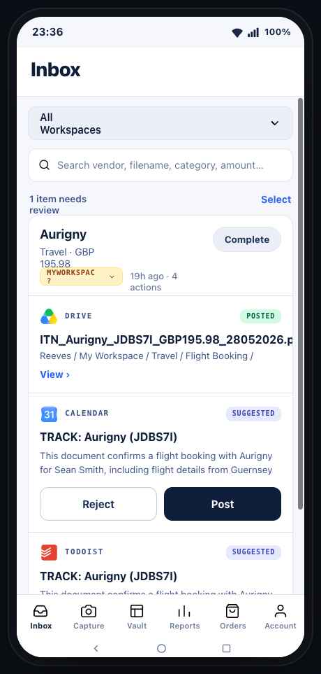 REEVES mobile Inbox